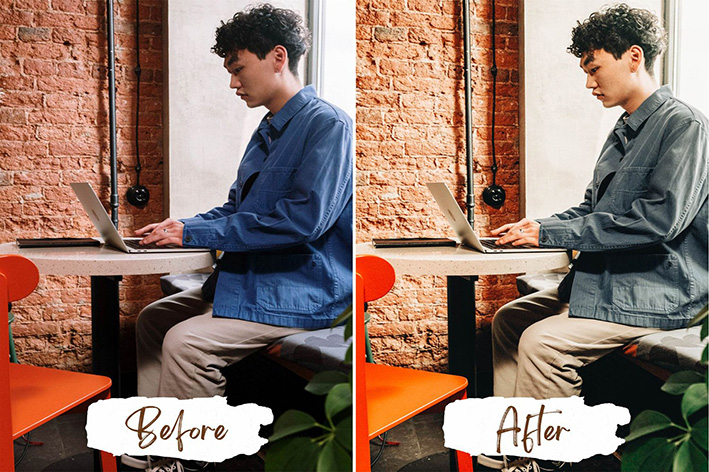 9 پریست لایت روم بلاگر و پریست کمرا راو فتوشاپ Minimal blogger Lightroom Presets