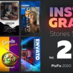 پروژه افترافکت با موزیک پکیج اسلاید استوری اینستاگرام Instagram Stories Slides Vol. 24