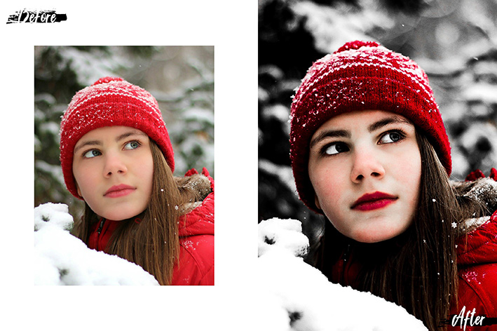 پکیج کریسمس 2021 اکشن فتوشاپ و لات رنگی و پریست کمرا راو فتوشاپ Photoshop Actions, ACR, LUT Presets
