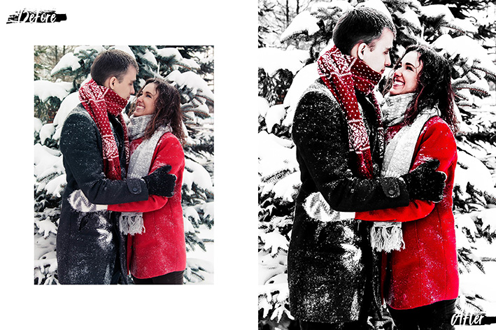پکیج کریسمس 2021 اکشن فتوشاپ و لات رنگی و پریست کمرا راو فتوشاپ Photoshop Actions, ACR, LUT Presets