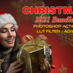 پکیج کریسمس 2021 اکشن فتوشاپ و لات رنگی و پریست کمرا راو فتوشاپ Photoshop Actions, ACR, LUT Presets