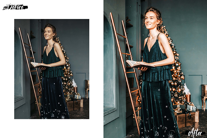 پکیج کریسمس 2021 اکشن فتوشاپ و لات رنگی و پریست کمرا راو فتوشاپ Photoshop Actions, ACR, LUT Presets