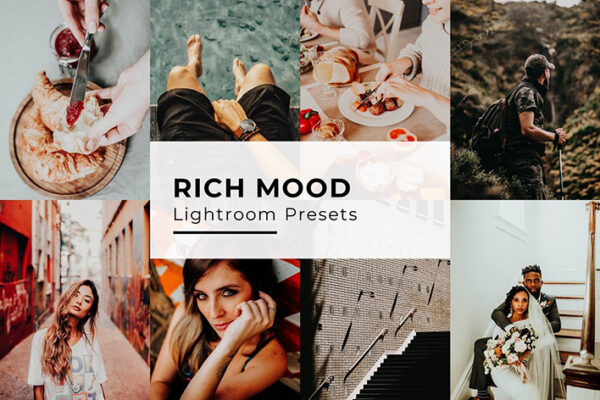 10 افکت رنگی لایت روم تم رنگ غنی Rich Mood Lightroom Presets