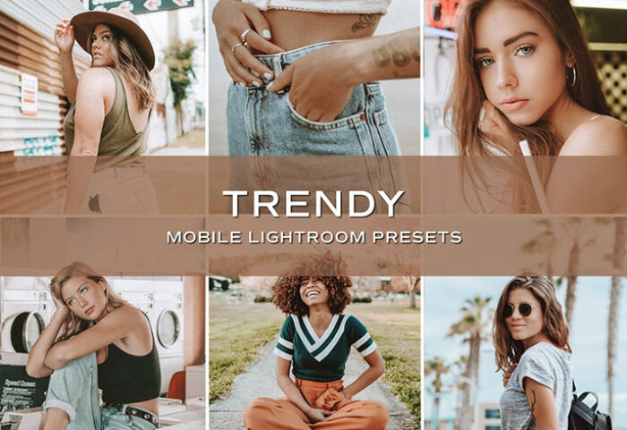 10 پریست لایت روم حرفه ای بلاگر تم مد روز Trendy Blogger Lightroom Presets