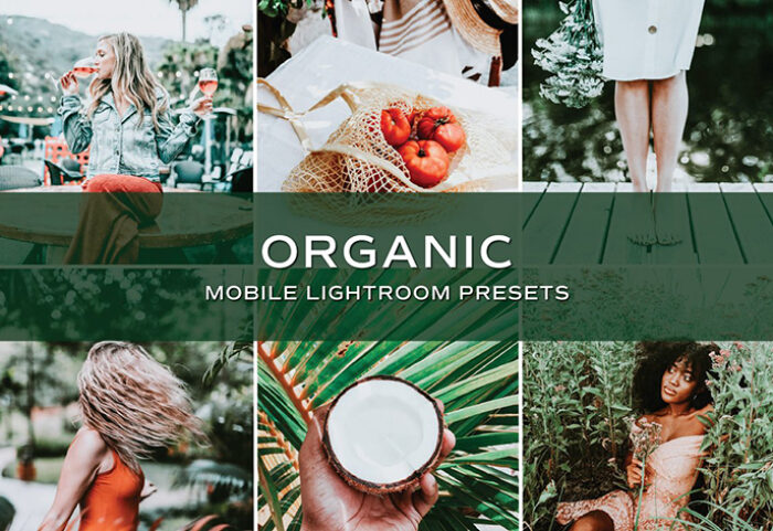 10 پریست لایت روم حرفه ای تم رنگی سبز Green Lightroom Presets