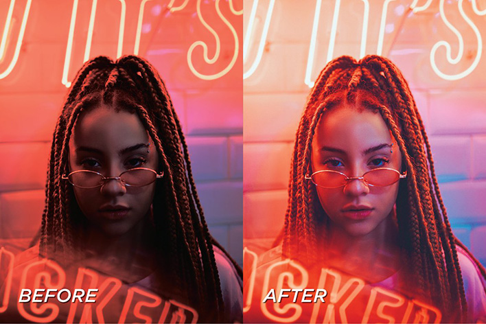 10 پریست لایت روم حرفه ای تم رنگی نئون Neon Lightroom Presets 10 پریست لایت روم حرفه ای تم رنگی نئون Neon Lightroom Presets (1)