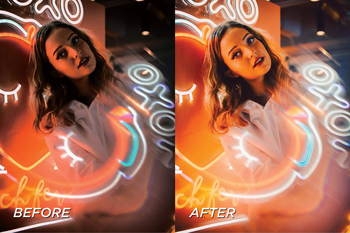 10 پریست لایت روم حرفه ای تم رنگی نئون Neon Lightroom Presets 10 پریست لایت روم حرفه ای تم رنگی نئون Neon Lightroom Presets (1)
