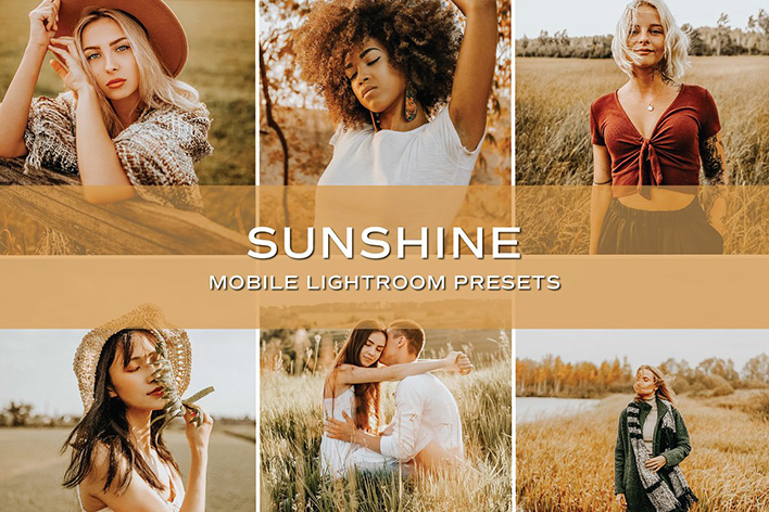 10 پریست لایت روم حرفه ای رنگی تم آفتابی Sunshine Lightroom Presets 10 پریست لایت روم حرفه ای رنگی تم آفتابی Sunshine Lightroom Presets