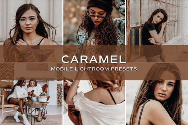 10 پریست لایت روم حرفه ای رنگی قهوه ای کارامل Caramel Lightroom Presets