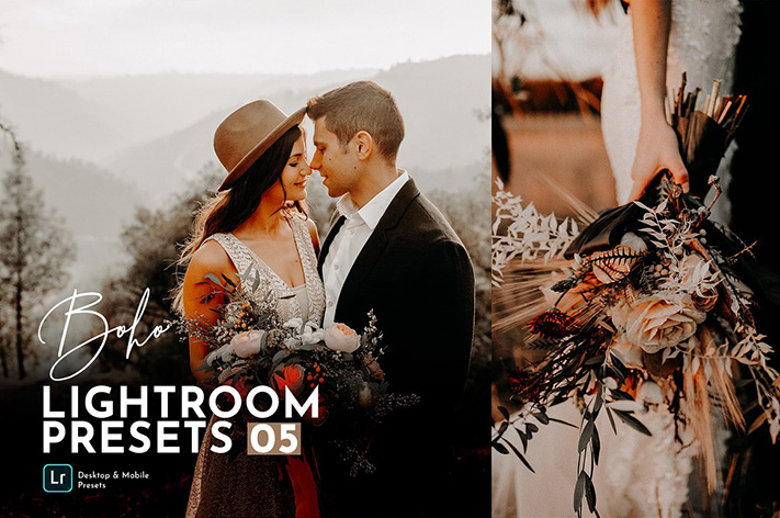 20 پریست عروسی حرفه ای لایت روم Boho Wedding Lightroom Presets Pack 20 پریست عروسی حرفه ای لایت روم Boho Wedding Lightroom Presets Pack