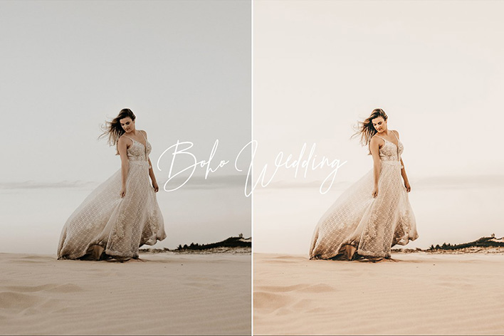 20 پریست عروسی حرفه ای لایت روم Boho Wedding Lightroom Presets Pack 20 پریست عروسی حرفه ای لایت روم Boho Wedding Lightroom Presets Pack