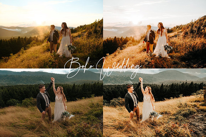 20 پریست عروسی حرفه ای لایت روم Boho Wedding Lightroom Presets Pack 20 پریست عروسی حرفه ای لایت روم Boho Wedding Lightroom Presets Pack