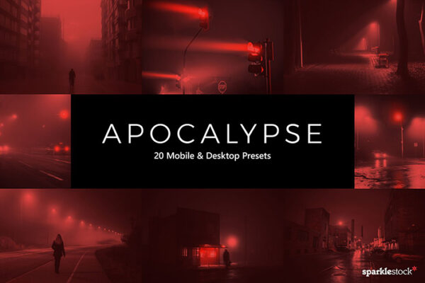 20 پریست لایت روم تک رنگ و پریست کمرا راو و لات رنگی Apocalypse LR Presets and LUTs