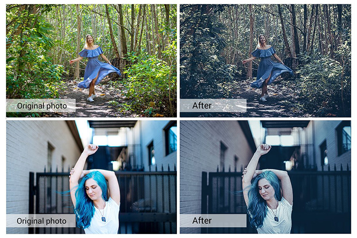 20 پریست لایت روم حرفه ای تم آبی بلوبری Blueberry faded Presets 20 پریست لایت روم حرفه ای تم آبی بلوبری Blueberry faded Presets