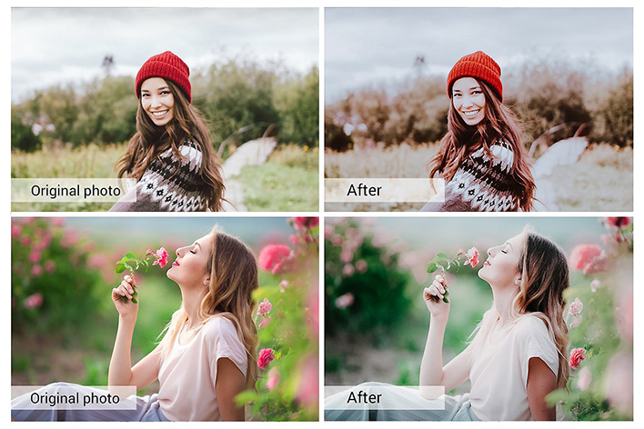 20 پریست لایت روم رنگی و اکشن و لات رنگی فتوشاپ Creamy Day Lightroom Presets 20 پریست لایت روم رنگی و اکشن و لات رنگی فتوشاپ Creamy Day Lightroom Presets