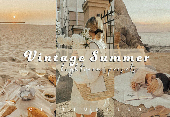 24 پریست لایت روم حرفه ای تم نویز تابستانی Grainy VINTAGE SUMMER Film Presets