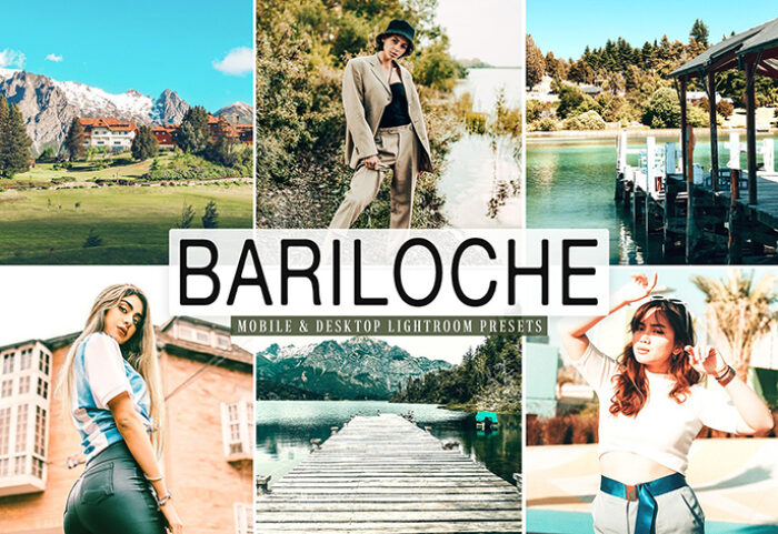 40 پریست لایت روم و کمرا راو و اکشن فتوشاپ تم باریلوچه Bariloche Lightroom Presets
