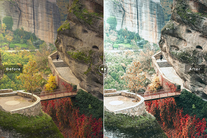 40 پریست لایت روم و کمرا راو و اکشن فتوشاپ تم طبیعت Meteora Pro Lightroom Presets 40 پریست لایت روم و کمرا راو و اکشن فتوشاپ تم طبیعت Meteora Pro Lightroom Presets