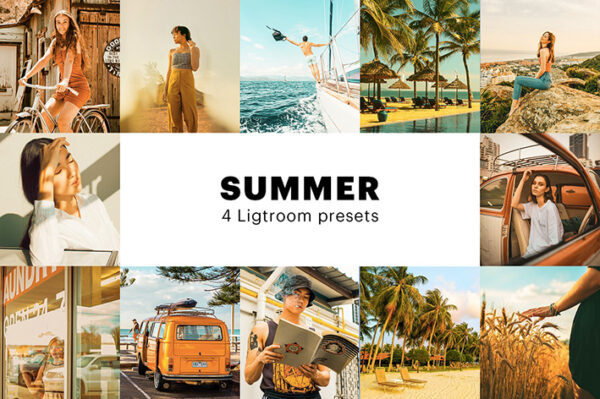 8 پریست لایت روم تابستان دسکتاپ و موبایل Summer Lightroom Presets
