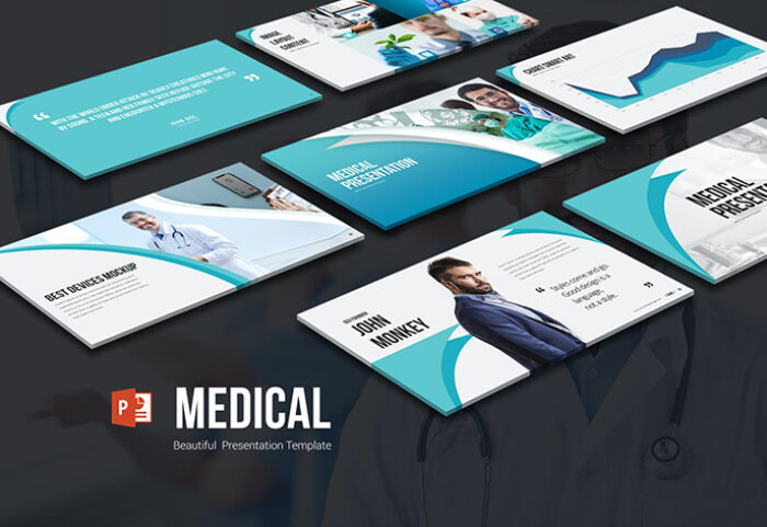 قالب آماده پاورپوینت تم پزشکی Medical PowerPoint Presentation