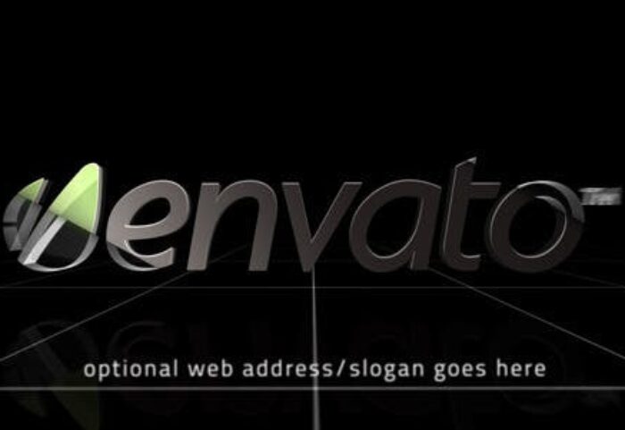 پروژه آماده افتر افکت لوگو با موزیک افکت شبکه ای Grid Logo Reveal