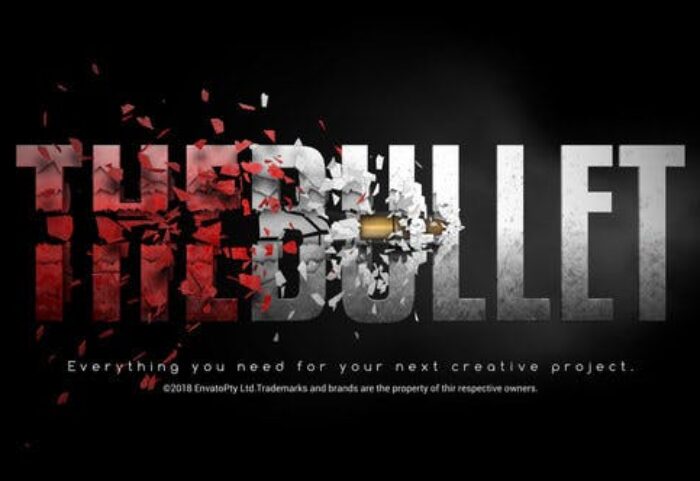 پروژه آماده افتر افکت لوگو رزولوشن 4K با موزیک افکت شلیک گلوله Bullet Reveal