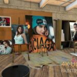 پروژه آماده افتر افکت هنری 2021 با موزیک Photos on canvas in an Artist studio