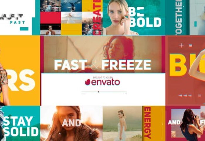 پروژه اسلایدشو افتر افکت با موزیک افکت فریز عکس Fast And Freeze