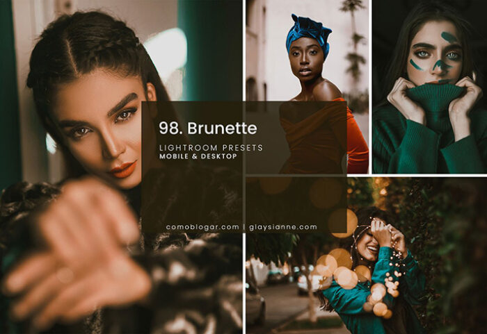 پریست لایت روم پرتره و پریست کمرا راو فتوشاپ Brunette Presets