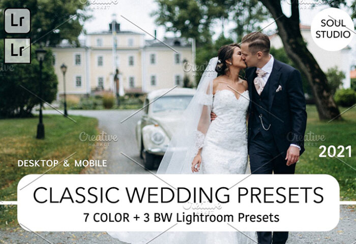 10 پریست لایت روم حرفه ای عروسی Classsic Wedding Lr Presets 2021 NEW