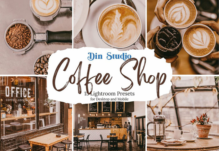 30 پریست لایت روم تم رنگی کافی شاپ Coffee Shop Lightroom Presets