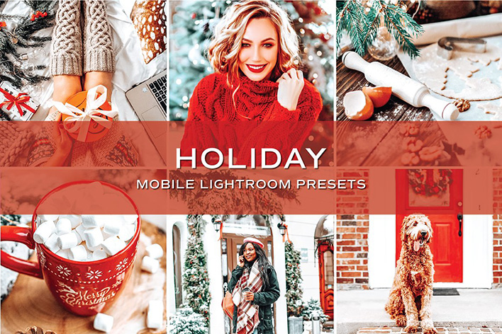 40 پریست آماده لایت روم حرفه ای زمستان Holiday Lightroom Preset Bundle 40 پریست آماده لایت روم حرفه ای زمستان Holiday Lightroom Preset Bundle