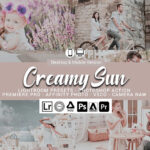 40 پریست لایت روم حرفه ای تم روشن شیری رنگ Creamy Sun Presets