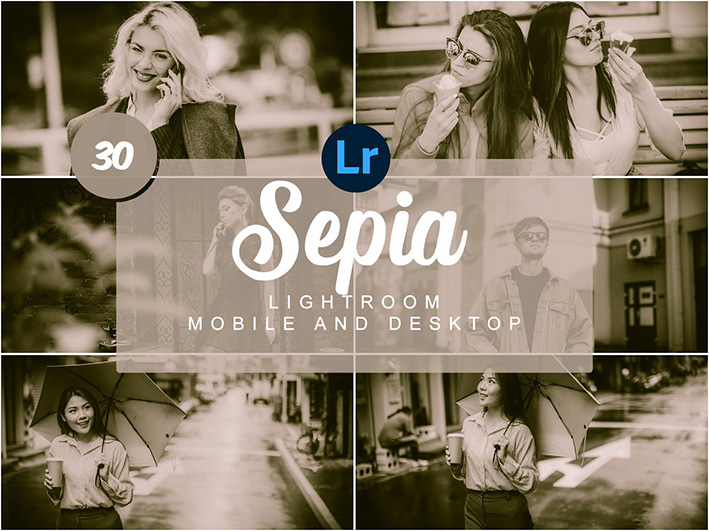 60 پریست لایت روم حرفه ای تک رنگ Sepia Mobile and Desktop PRESETS 60 پریست لایت روم حرفه ای تک رنگ Sepia Mobile and Desktop PRESETS