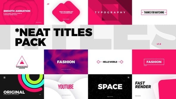 تایتل آماده پریمیر پرو 2021 حرفه ای Neat Titles Pack Premiere Pro تایتل آماده پریمیر پرو 2021 حرفه ای Neat Titles Pack Premiere Pro