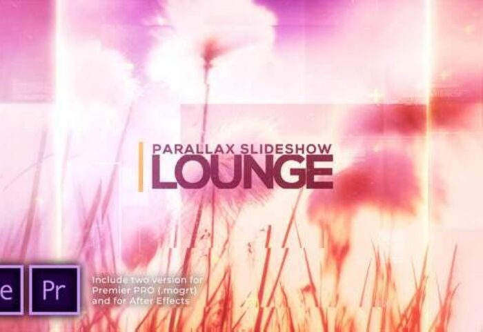 پروژه آماده پریمیر اسلایدشو با موزیک افکت پارالاکس Lounge Parallax Slideshow
