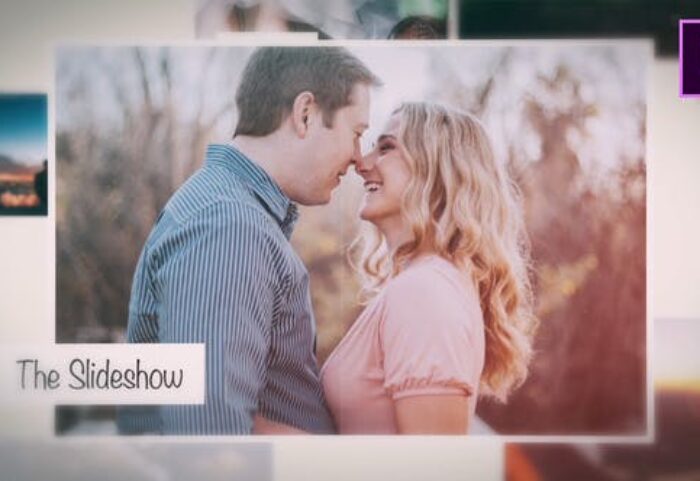 پروژه پریمیر اسلایدشو 2021 عاشقانه با موزیک The Slideshow