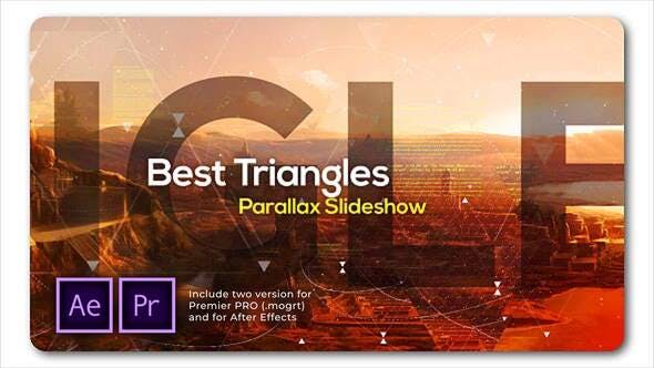 پروژه پریمیر اسلایدشو با موزیک پارالاکس مثلث Best Triangles Parallax Slideshow پروژه پریمیر اسلایدشو با موزیک پارالاکس مثلث Best Triangles Parallax Slideshow