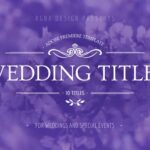 10تایتل آماده عروسی برای پریمیر پرو Floral Wedding Titles - Premiere Pro | Mogrt