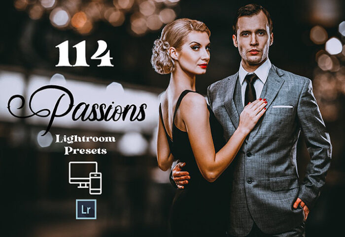 114 پریست لایت روم حرفه ای دسکتاپ و موبایل Passions Adobe Lightroom Preset