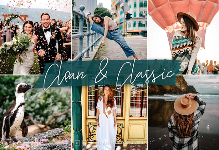 20 پریست لایت روم حرفه ای تم کلاسیک Clean & Classic Lightroom Presets