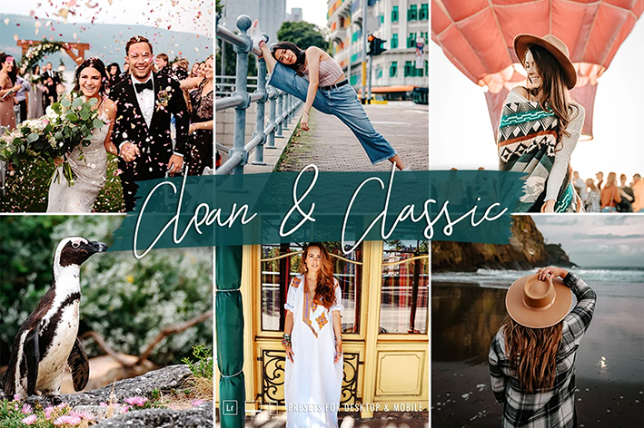 20 پریست لایت روم حرفه ای تم کلاسیک Clean & Classic Lightroom Presets 20 پریست لایت روم حرفه ای تم کلاسیک Clean & Classic Lightroom Presets