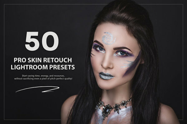 50 پریست لایت روم حرفه ای روتوش پوست صورت PRO Skin Retouch Lightroom Preset