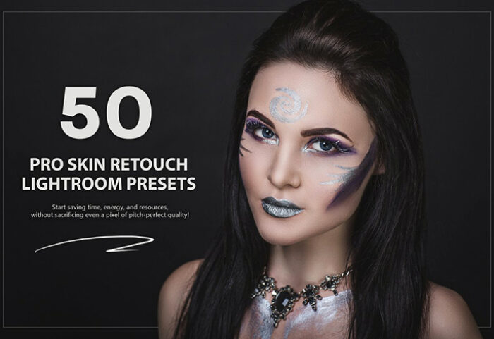 50 پریست لایت روم حرفه ای روتوش پوست صورت PRO Skin Retouch Lightroom Preset