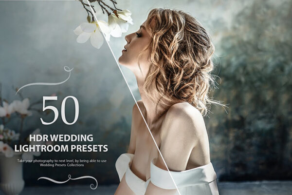 50 پریست لایت روم حرفه ای عروسی HDR Wedding Lightroom Presets