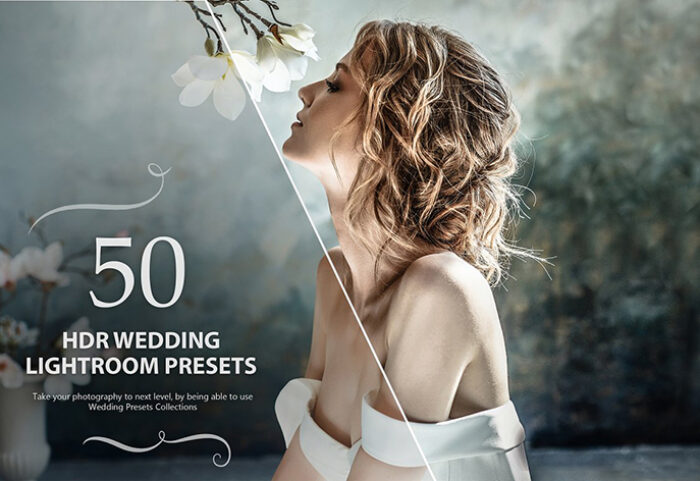 50 پریست لایت روم حرفه ای عروسی HDR Wedding Lightroom Presets