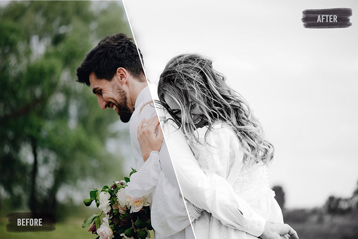 50 پریست لایت روم حرفه ای عروسی افکت سیاه و سفید B&W Essential Wedding Presets 50 پریست لایت روم حرفه ای عروسی افکت سیاه و سفید B&W Essential Wedding Presets