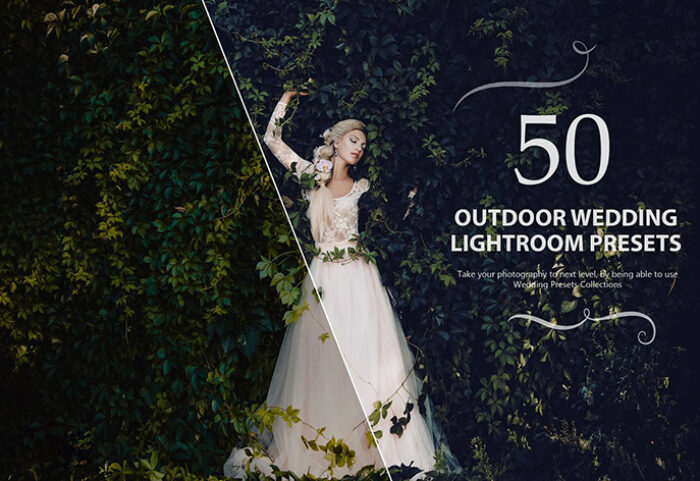 50 پریست لایت روم حرفه ای عروسی رنگ فضای باز Outdoor Lightroom Presets