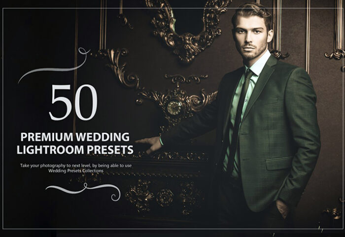 50 پریست لایت روم حرفه ای عروسی رنگهای سینماتیک Premium Wedding Lightroom Presets