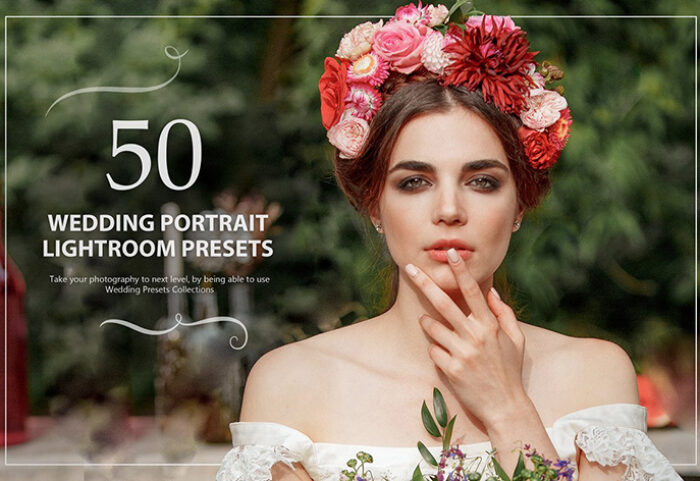 50 پریست لایت روم حرفه ای پرتره عروسی Wedding Portrait Lightroom Preset